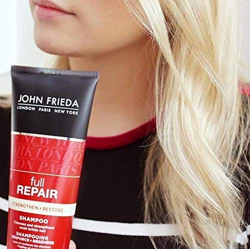 JOHN FRIEDA Full Repair Shampooing Renforce + Régénère 250 ml - Lot de 4