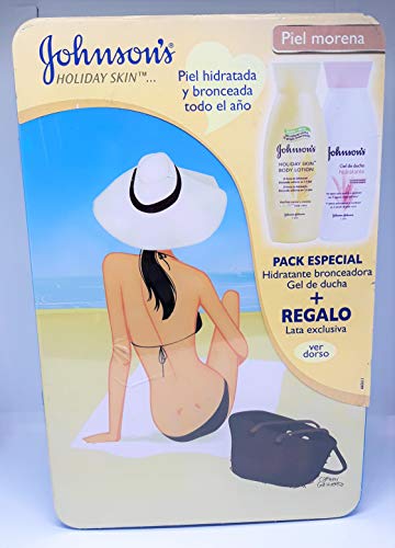 Johnson's Holiday Skin Loción Hidratante Bronceadora 250 ml + Gel Hidratante 250 ml + Lata