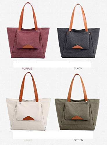 JOJ- Bolso de mano para mujer, 2 en 1, color azul Negro Talla única