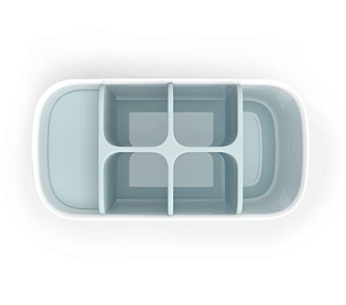 Joseph Joseph EasyStore Soporte para Cepillos de Dientes, Blanco, 17.1x8.6x12.8 cm