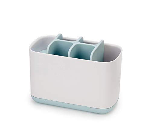 Joseph Joseph EasyStore Soporte para Cepillos de Dientes, Blanco, 17.1x8.6x12.8 cm