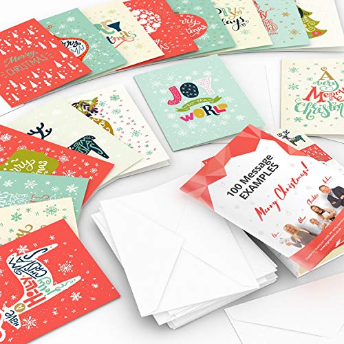 Joy Masters - 16 Tarjetas de Navidad | Caja de Christmas Surtidos con SOBRES | Diseños Clásico - Gran Combo para Hombres y Mujeres - Vol. 1