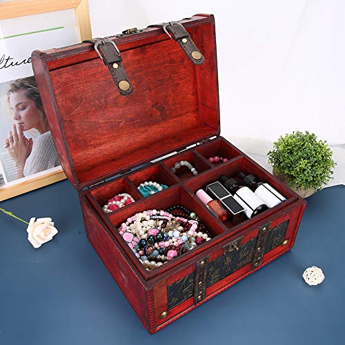 Joyero retro a prueba de polvo, organizador de la joyería, oficina para las mujeres caseras de las muchachas