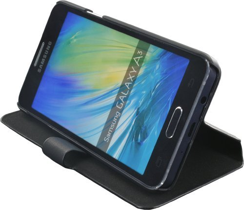 JP-Gaultie – Funda Folio para Samsung Galaxy A3 Negro