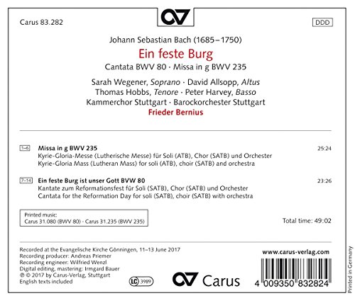 J.S.Bach: Ein Feste Burg / Bernius