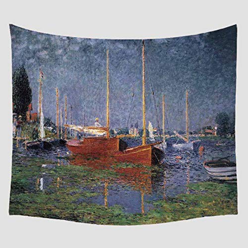 jtxqe Tapiz Decorativo Manta Fondo Colgante de Pared Pintura Algodón Arpillera Arte Pintura Tela Pintura Fondo Tela Tela Pintura 130x150cm