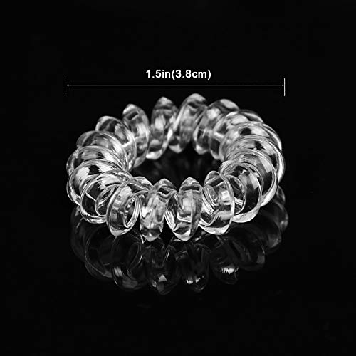 Juego de 10 Gomas elásticas para el Pelo, en Forma de Espiral, Bandas de Goma sin rastros, los Mejores niños, niñas y Mujeres, Accesorio para Todo Tipo de Cabello. Bobina para Cabello Fino