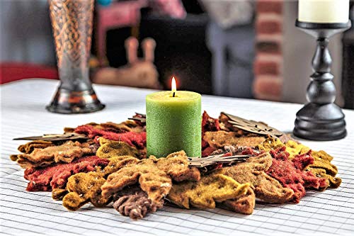 Juego de 3 velas pilar en verde sin fragancia, de 7,5 x 10 cm ideal para bodas, restaurantes, decoración del hogar, balnearios, iglesias, con mecha de algodón sin humo por Melt Candle Company