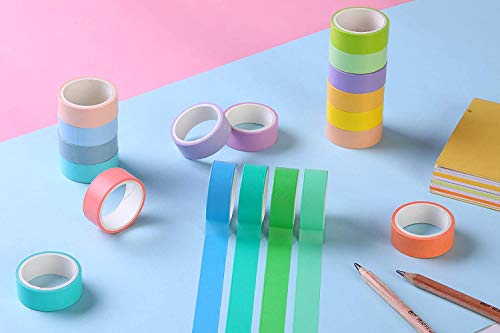 Juego de 30 rollos de cinta adhesiva Washi para manualidades, diseño de libros