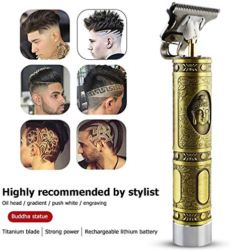 JUNDUO Cortapelos Profesional Hombres, Recargable Máquina Afeitar y Cortar Pelo Recortador Electrónico Áquina Recortadora Barba y Cortapelos con Afeitadora para Cuerpo, Nariz y Orejas