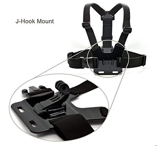 JUNICON Cinturón ajustable para teléfono móvil Selfie Soporte para el pecho Arnés para el pecho Compatible con iPhone 6 iPhone 6 Plus 5 5s 5c Samsung Galaxy S4 S3 Note 3 (correa para el pecho)