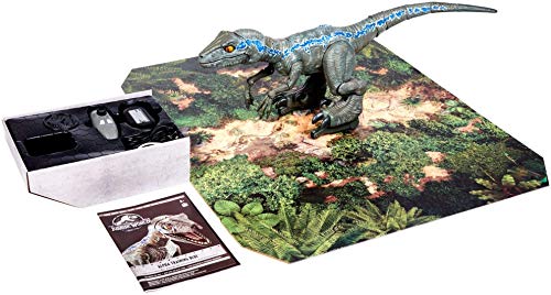 Jurassic World Figura Alpha entrenando al dinosaurio de juguete Blue (Mattel GCK29)