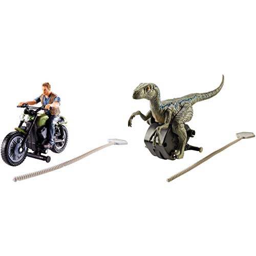 Jurassic World Persecución jurásica, dinosaurio Blue de juguete (Mattel FMM33)