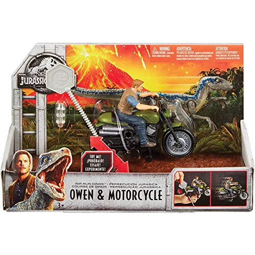 Jurassic World Persecución jurásica, dinosaurio Blue de juguete (Mattel FMM33)