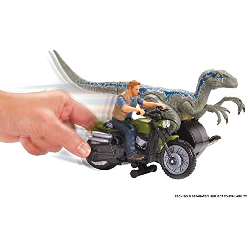 Jurassic World Persecución jurásica, dinosaurio Blue de juguete (Mattel FMM33)