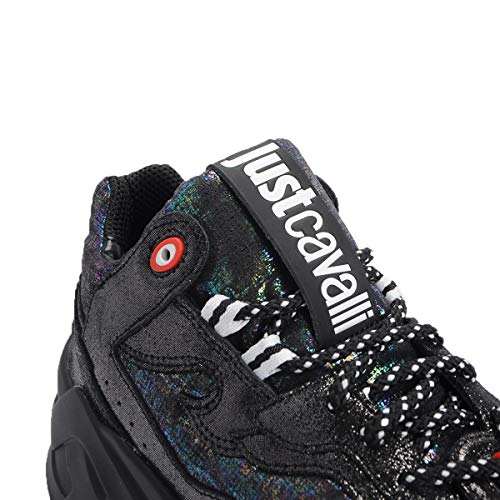 Just Cavalli P1THON - Zapatillas para Hombre, Color Negro, Talla 45 EU