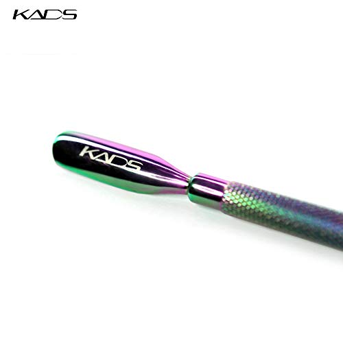 KADS 1pieza Empujador Levantador de Cutículas Cutícula Removedor de gancho delgado de Acero Inoxidable de color mágico