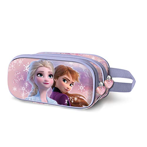 Karactermania Frozen Wind - Estuche Portatodo 3D Doble, Multicolor