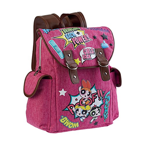Karactermania Las Supernenas Patches Mochila Tipo Casual, 35 cm, Rosa