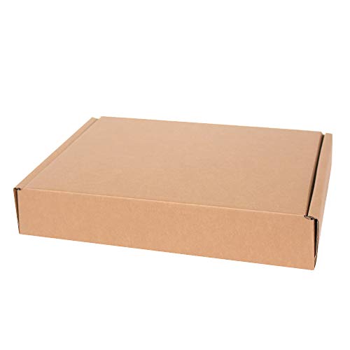 Kartox | Caja de Cartón Kraft Para Envío Postal | Caja de Cartón Automontable para Envío o Almacenaje | Talla L | 31X26X5.5 |20 Unidades
