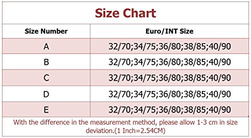 Kasen Sujetadores con Aros Relleno Sujetadores Básicos para Mujer Rojo 38/85