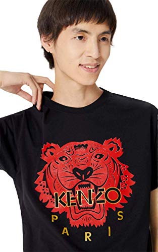 Kenzo - Camiseta para hombre, diseño de tigre, color negro Negro S