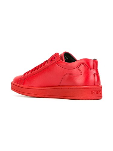 Kenzo Hombre M60847red Rojo Cuero Zapatillas