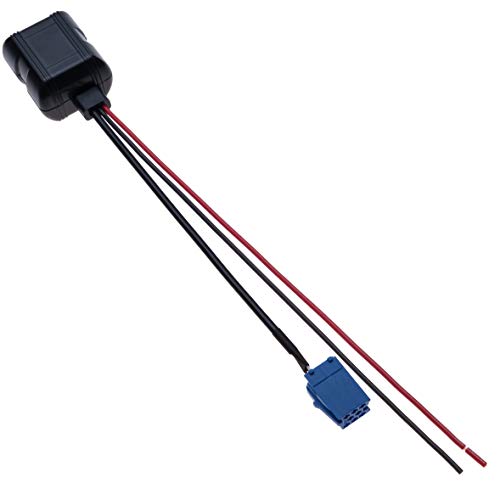 Keple Blaupunkt Coche Módulo Bluetooth a 8 Pines AUX In Receptor de música Compatible con Audi Becker Fiat Seat Skoda Lancia vechiculo Radio Stereo | 12V