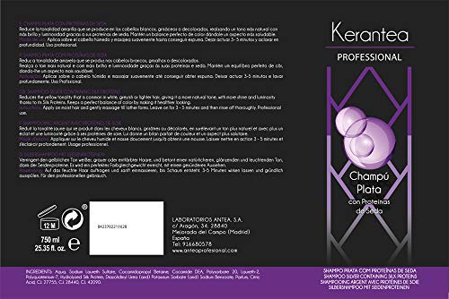 Kerantea P264103 Champú Plata No Yellow XXL 750 ml,Morado