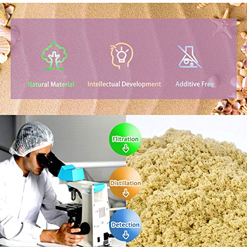 KiddosLand Arena Mágica de 3 lbs, Arena Play Sand Figuras de Dinosaurios y Criaturas prehistóricas de Juguete Never Dry Molding Juguetes de Arena DIY Juguete de Interior para Niños