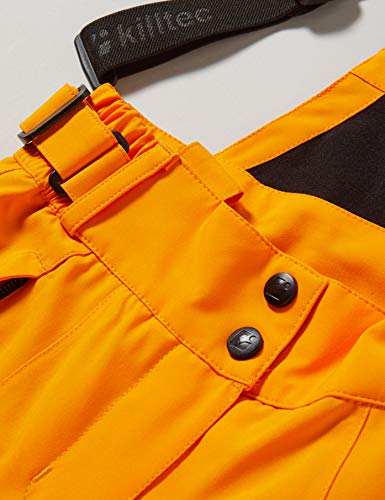 Killtec Gandara Jr Pantalón Funcional con Peto Desmontable, paranieves y protección en los Bajos, Niñas, Melocotón Claro, 152