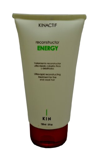 Kin Kinactif Energía Reconstructiva Reconstructiva Tratamiento Ultra-rápido y debilitado por 150ml Cabello Fino