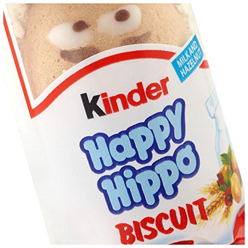 Kinder Happy Hippo Milk and Hazelnut Biscuit 20 g (Pack of 28)