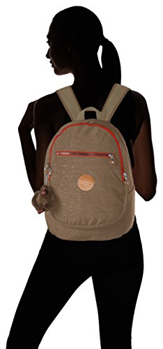 Kipling CLAS CHALLENGER, Mochila para Mujer, Marrón (True Beige C), 26x36x21 cm