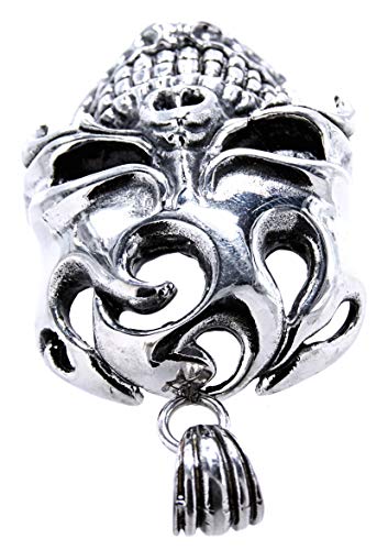 Kiss of Leather – Colgante de calavera XL de acero inoxidable nº 94