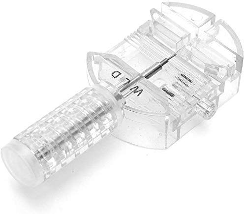 Kit De Herramientas De Reemplazo De Batería De Reloj 144 Piezas / Juego De Kits De Reparación De Reloj Con Soporte Para Bolsa De Almacenamiento Removedor De Maquillaje Con Pin De Enlace Transparente