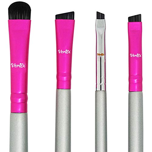 Kit de Pinceles para Cejas - Pincel Rígido Angular de Cejas | Pincel Angular para Contornos y Relleno | Brocha Doble Punta de Cejas | Pincel Pequeño Corrector Denso Para Definir Bordes Finos del Arco