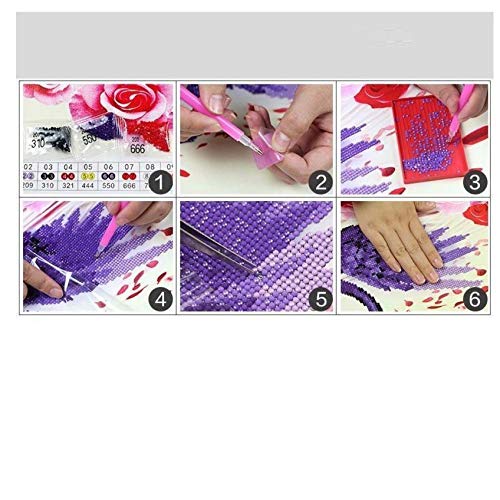 Kit de punto de cruz DIY diamante bordado Allure Love Full ronda diamante pintura mosaico decoración del hogar 40x50 cm (16x20 pulgadas)