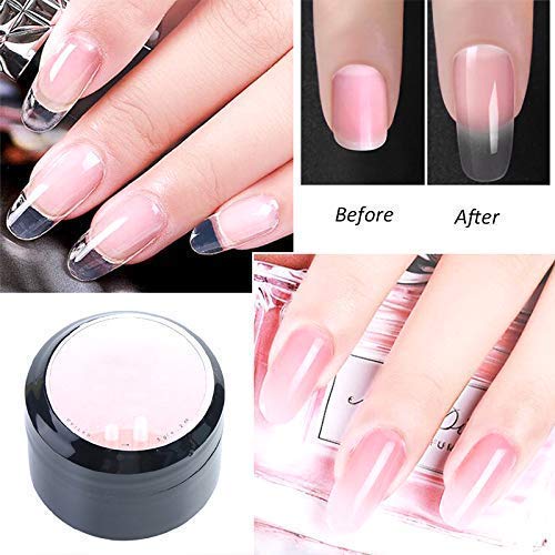 Kit de reparación de uñas para uñas naturales rotas, repare las uñas rotas divididas y extienda el increíble gel de escultura, reparación de pegamento Fortalezca las uñas rotas Cuidado (4PCS)