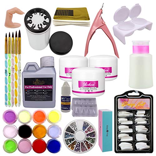 kit de uñas Kit Profesional Completa de para Uñas Acrílicas Decorar Arte Uña Manicura