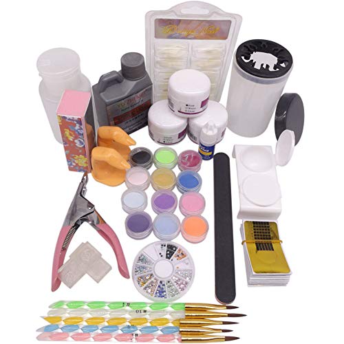 kit de uñas Kit Profesional Completa de para Uñas Acrílicas Decorar Arte Uña Manicura