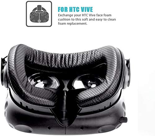 KIWI design HTC Vive VR Face Cover 6mm 12mm 18mm Almohadilla de Reemplazo con Kit de Limpieza para HTC Vive