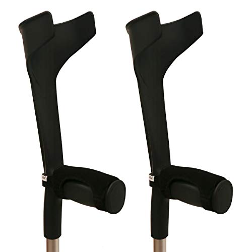 KMINA - Muletas adulto regulables aluminio, Muletas ortopédicas, Muletas ergonomicas, Muleta COMFORT BASIC Pack de 2 unidades