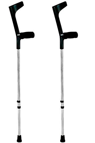 KMINA - Muletas adulto regulables aluminio, Muletas ortopédicas, Muletas ergonomicas, Muleta COMFORT BASIC Pack de 2 unidades