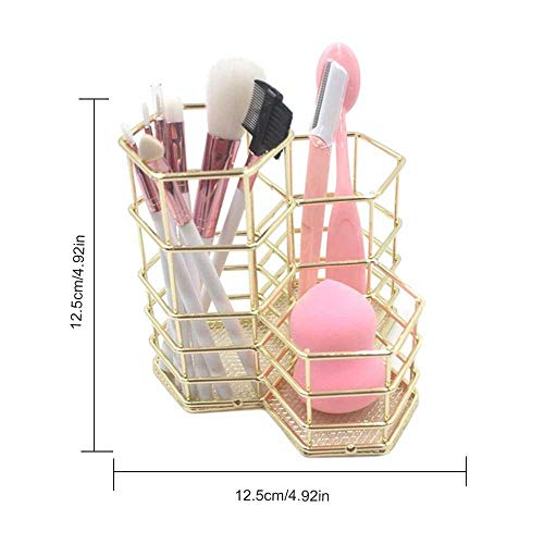 KOBWA - Soporte para lápices, diseño de Rosas Huecas, contenedor de bolígrafo de Malla, Organizador de Escritorio