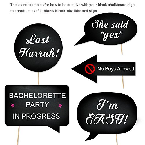 Konsait 20pcs de Gran tamaño DIY Tiza Tarjetas Photo Booth Props Cabina de Fotos Accesorios Photocall para la Boda Despedidas de Soltera Fiesta