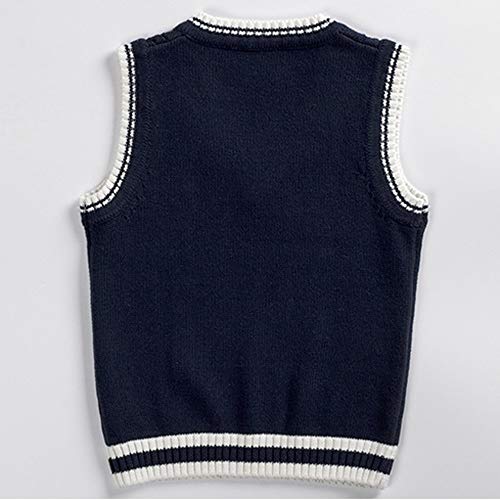 KPOON Puentes niños Coats Top del Chaleco Otoño Invierno suéter de Punto múltiple Tamaño el suéter del Invierno (Color : A, Size : 140cm)