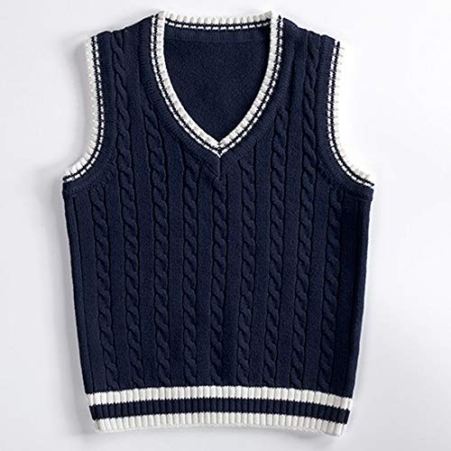 KPOON Puentes niños Coats Top del Chaleco Otoño Invierno suéter de Punto múltiple Tamaño el suéter del Invierno (Color : A, Size : 140cm)