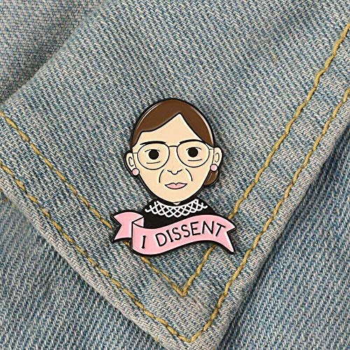 KPTKP Ruth Bader Ginsburg Pin I Dissent RBG, Insignia de Broche/Insignia de Justicia Femenina con Diferentes Opiniones, 3 Piezas