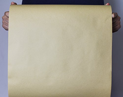 Kraft rollo de papel – para manualidades, regalos, embalaje envío – 100 pies de largo, marrón, 17,5 x 1200 cm